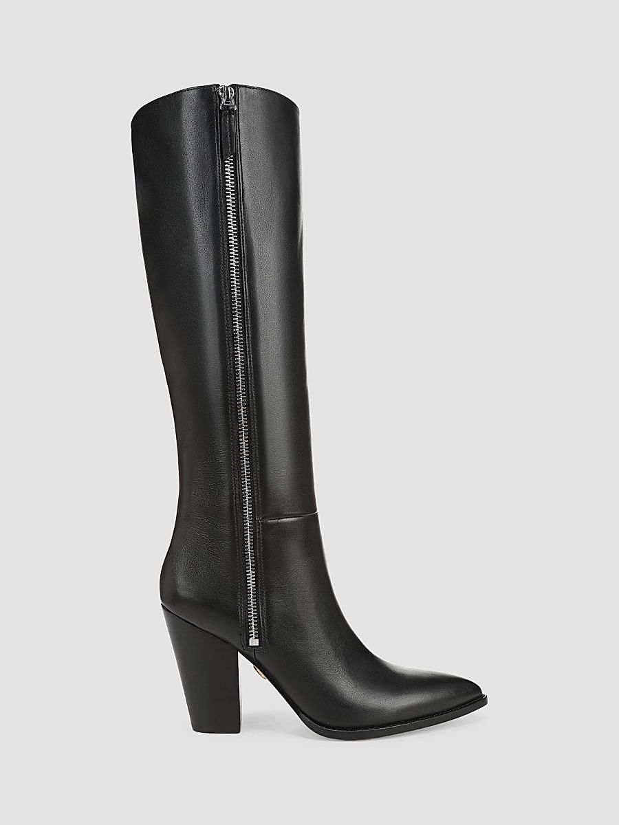 Women's Levanne 90MM Leather Boots - Black - Size 5