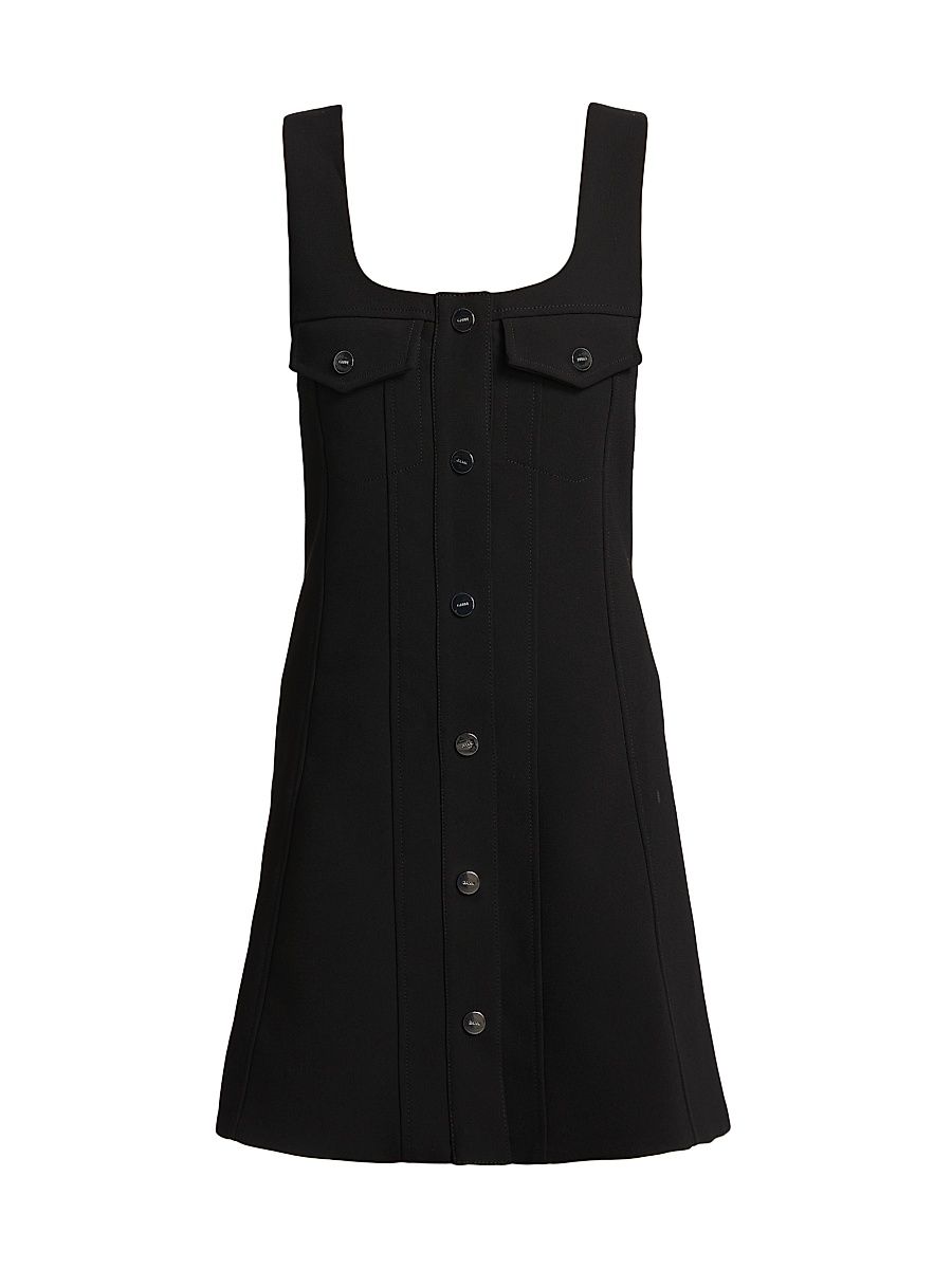 Women's Bonded Crêpe Minidress - Black - Size 14
