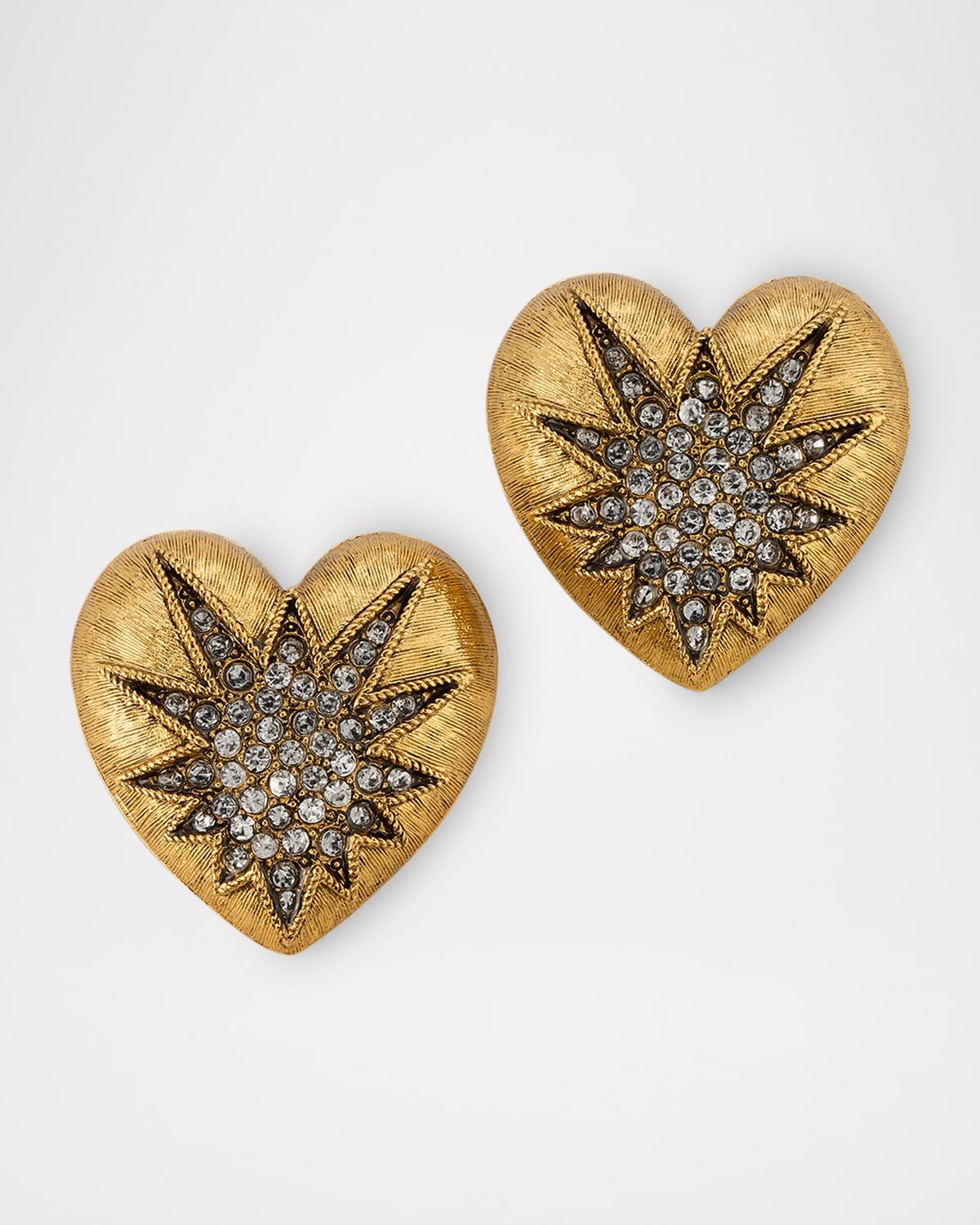 Heart of Tefiti Crystal Stud Earrings