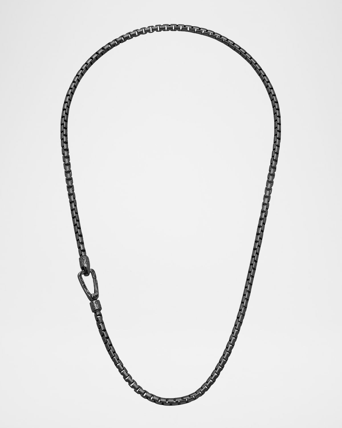 Men & apos;s Ulysses Box Chain Necklace in Silver, 57mm