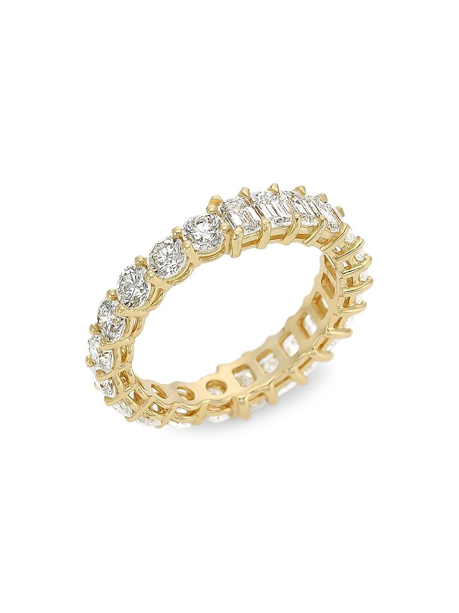 Women's Undecided Eternity Band 14K Gold & Diamond Ring - Yellow Gold - Size 6
