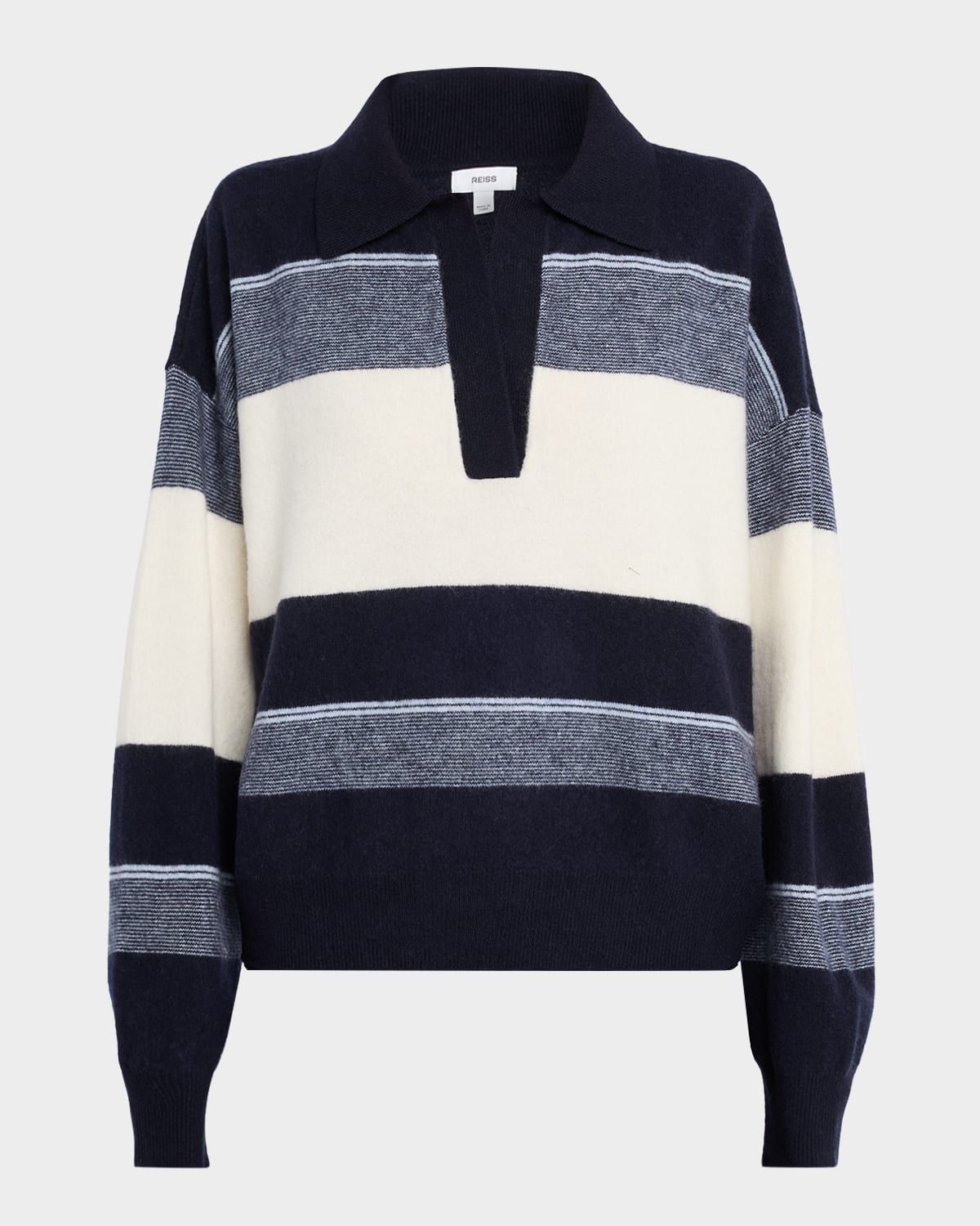 Simmy Wool-Cashmere Striped Sweater