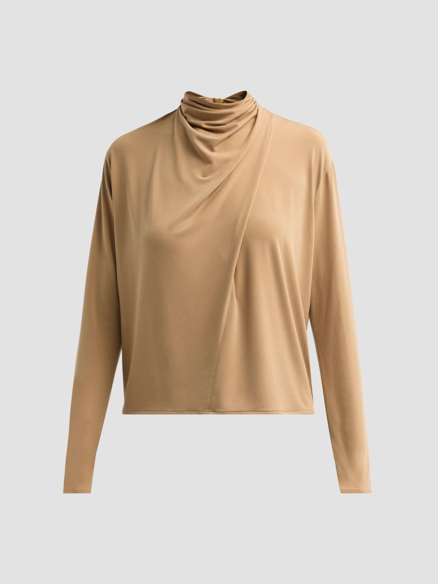 Vince Women's Draped Cowl Blouse - Carmello - Size Large