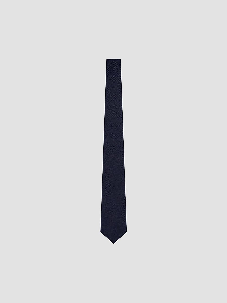 Men's Silk Twill Tie - Black Diamond