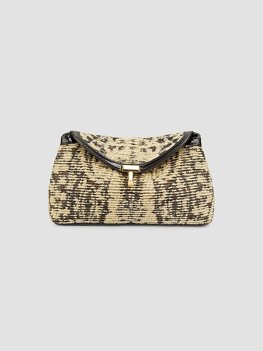 Women's T-Lock Mini Paisley Clutch - Black