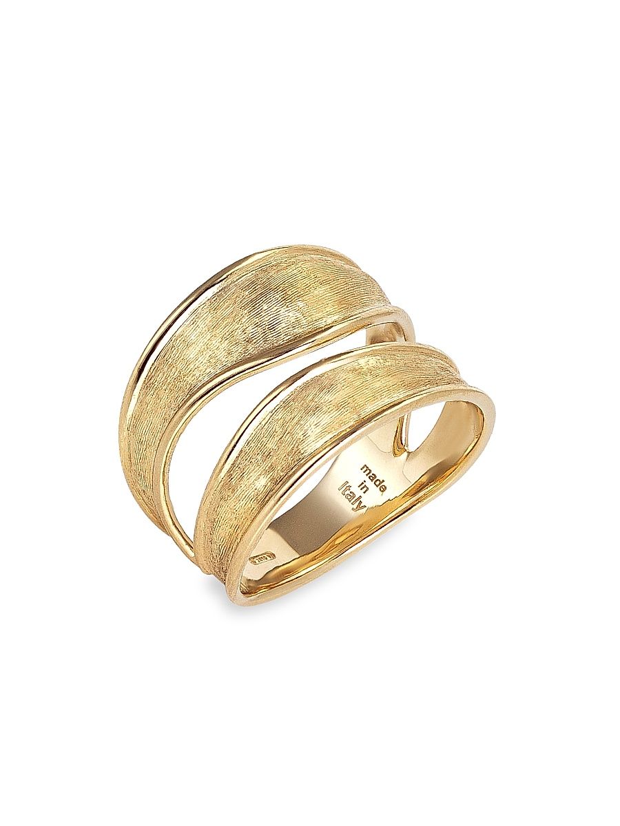 Women's Lunaria 18K Yellow Gold Split-Band Ring - Gold - Size 7