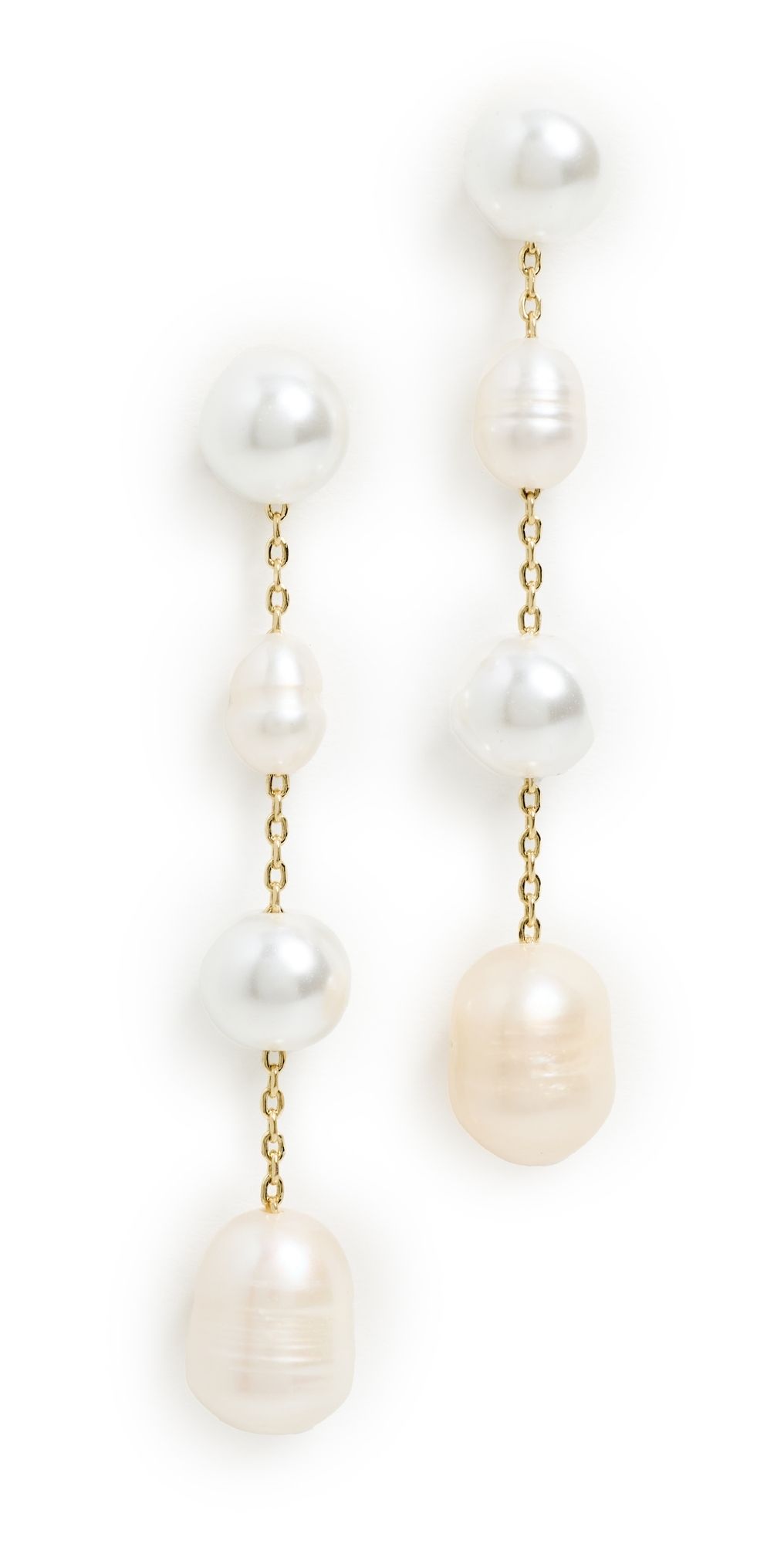 BaubleBar Francesca Earrings Pearl One Size