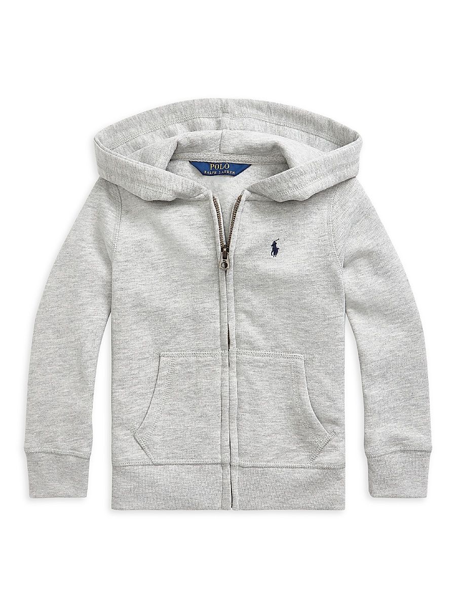 Little Girl's Fleece Hoodie - Andover Heather - Size 6