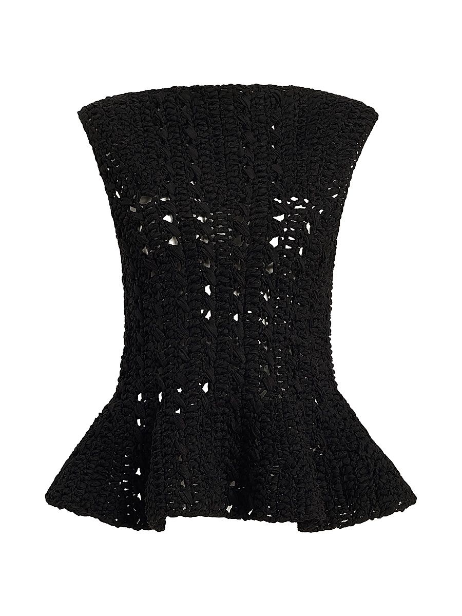 Women's Yuka Sleeveless Knit Peplum Top - Glaze - Size Small