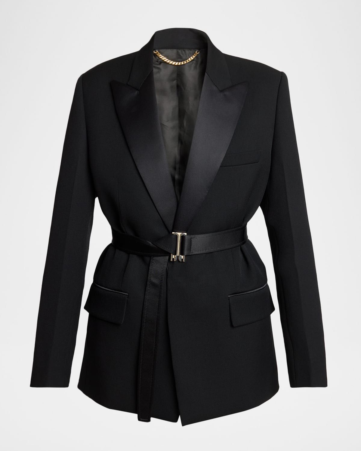 Belted Tailored Blazer Jacket