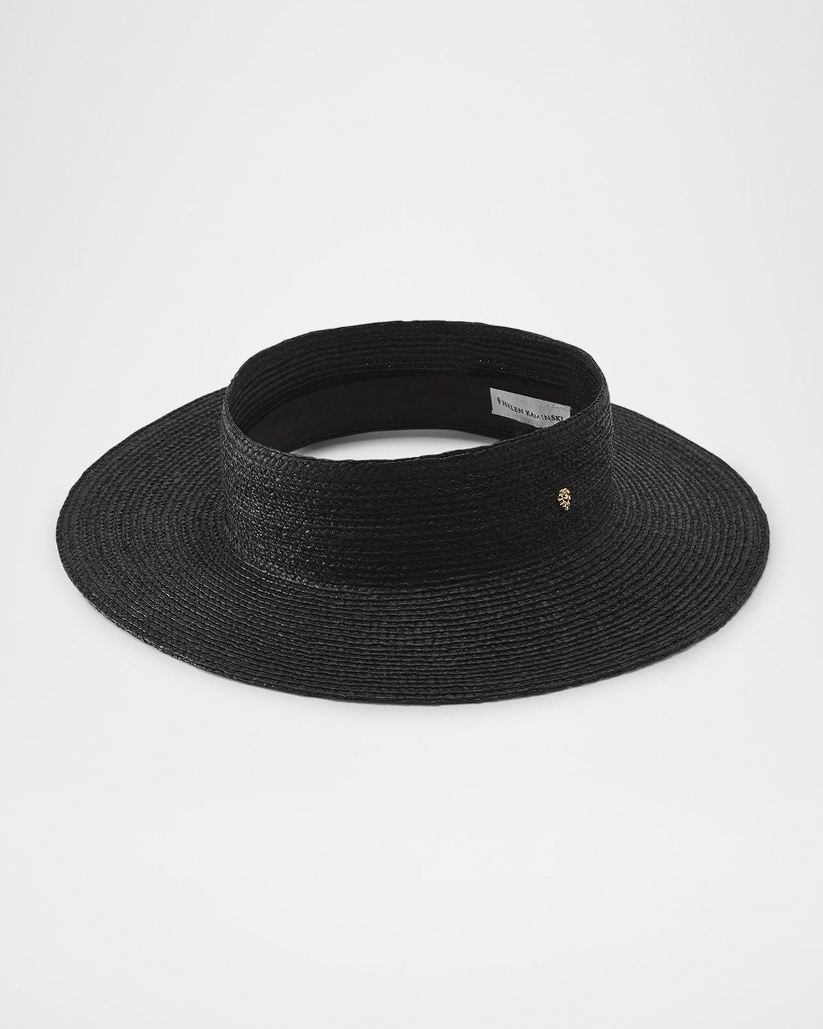 Rani Raffia Open-Crown Boater Hat
