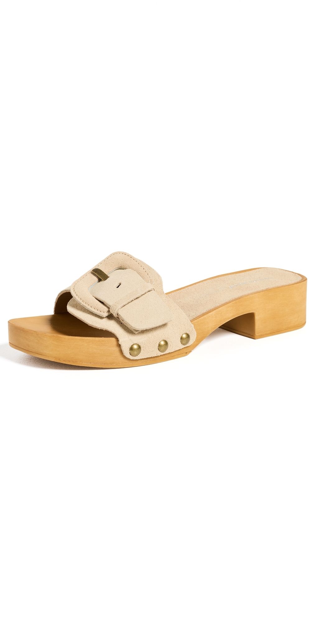 Intentionally Blank Mar Suede Clogs Taupe 41
