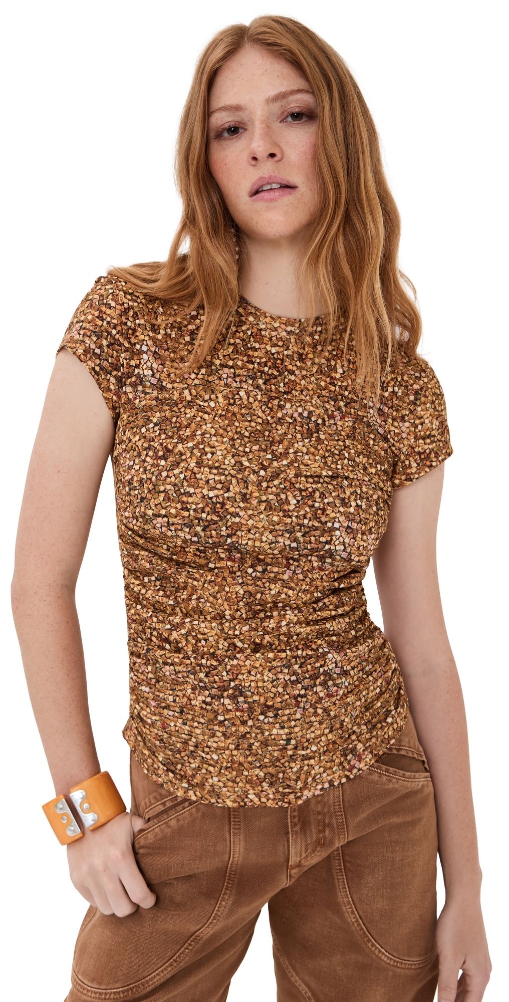 Isabel Marant Maelie Top Ochre S