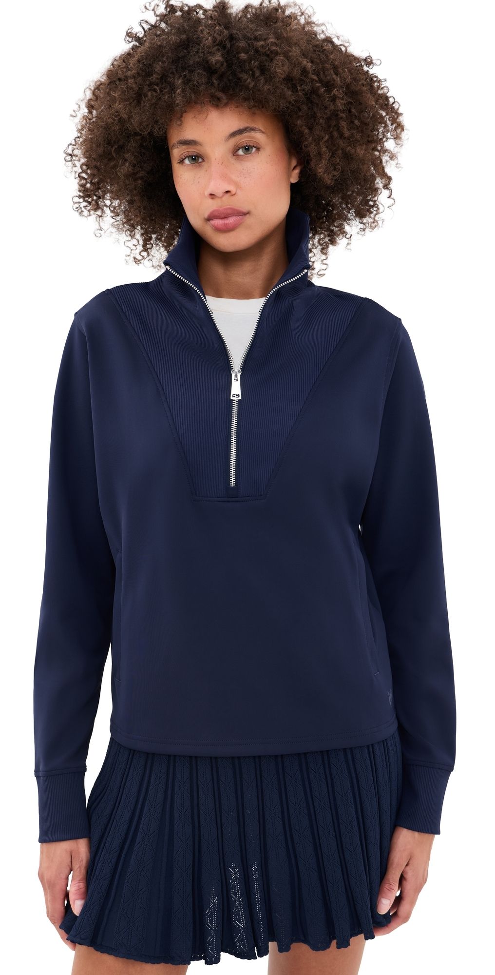 Greyson Soleil Quarter Zip Sweatshirt Maltese Blue XL