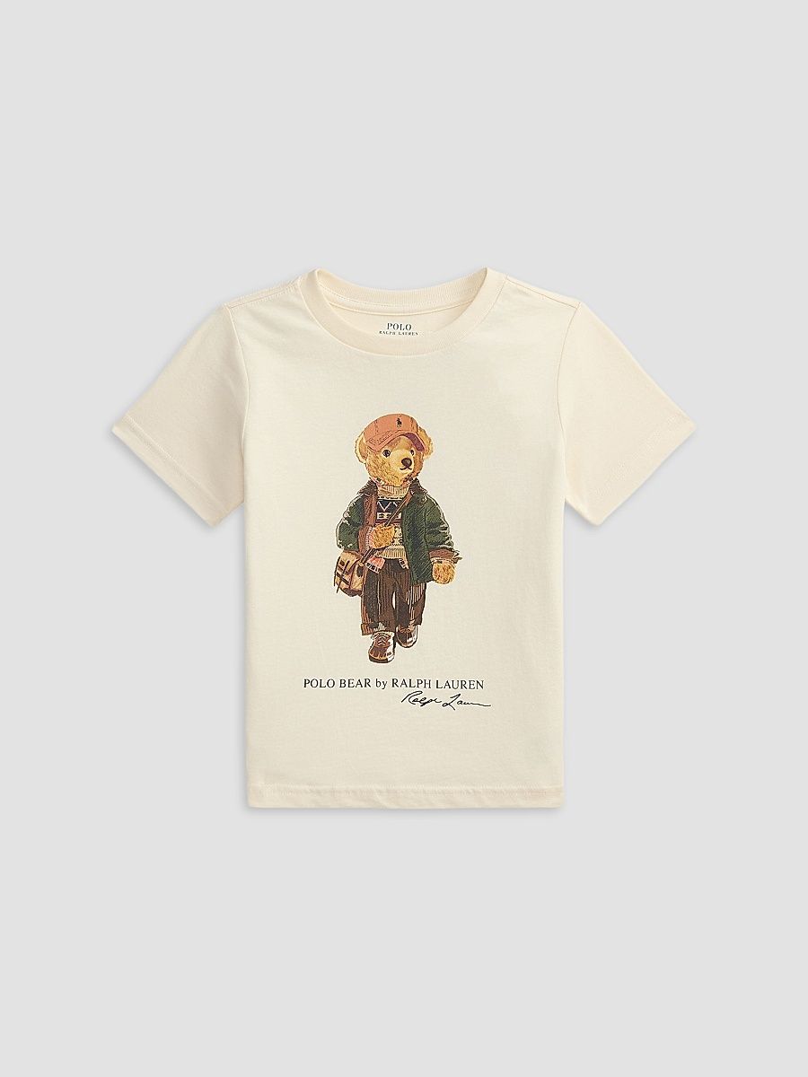 Little Boy's & Boy's Polo Bear Graphic T-Shirt - Estate Cream - Size 14