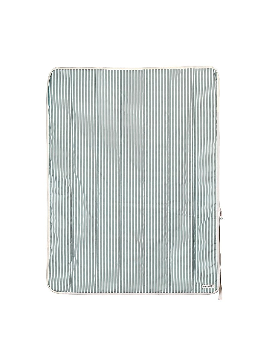 Seagrass Striped Beach Blanket - Green