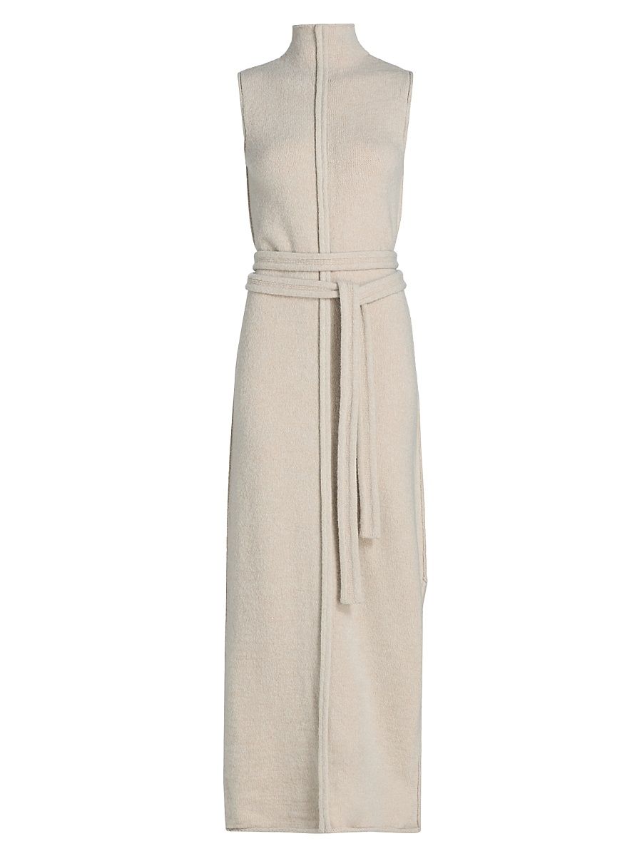 Women's Zola Wool-Blend Sheath Maxi Dress - Off White - Size XL