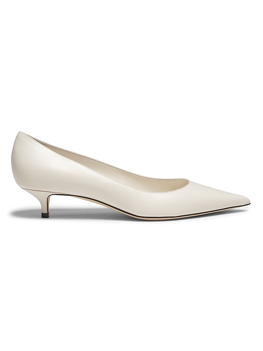 Women's Amelia 35MM Leather Pumps - Latte - Size 10