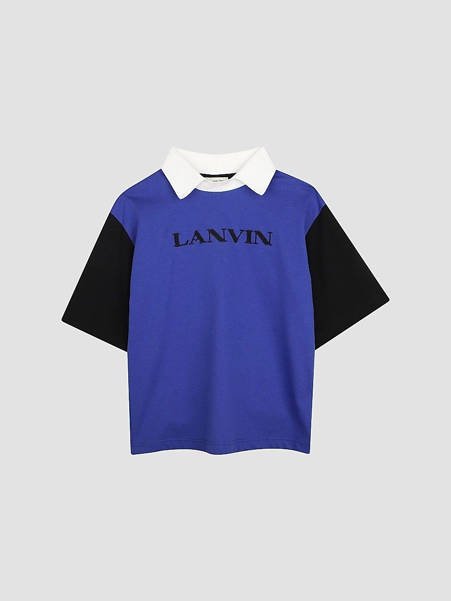 Lanvin Boy's Little Boy's & Boy's Logo Polo T-Shirt - Blue - Size 4