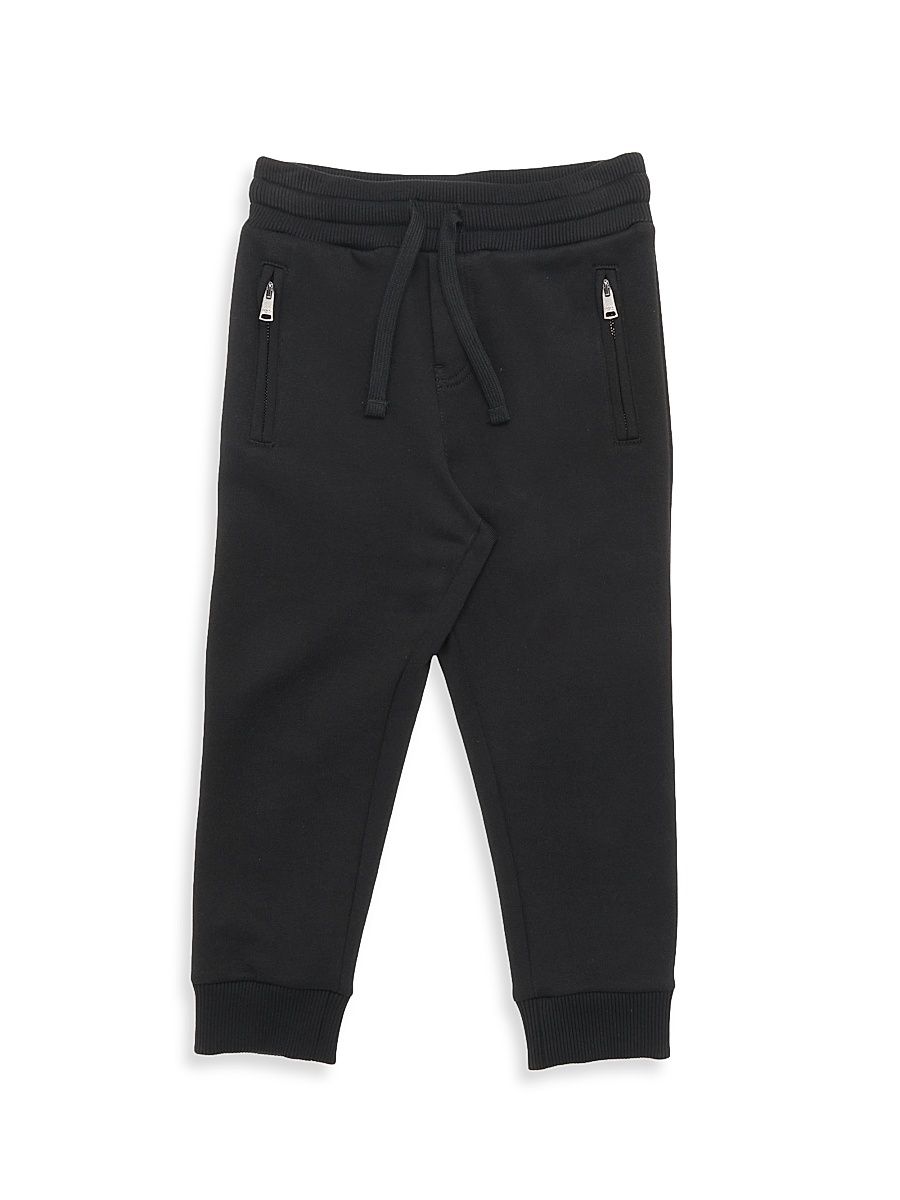Little Boy's & Boy's Fleece Joggers - Black - Size 6