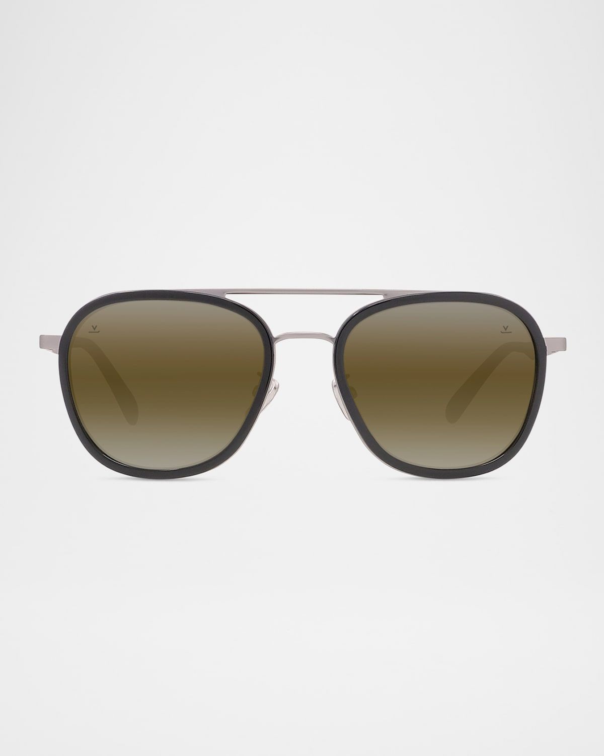 Men & apos;s Edge 04 Stainless Steel Rectangle Sunglasses