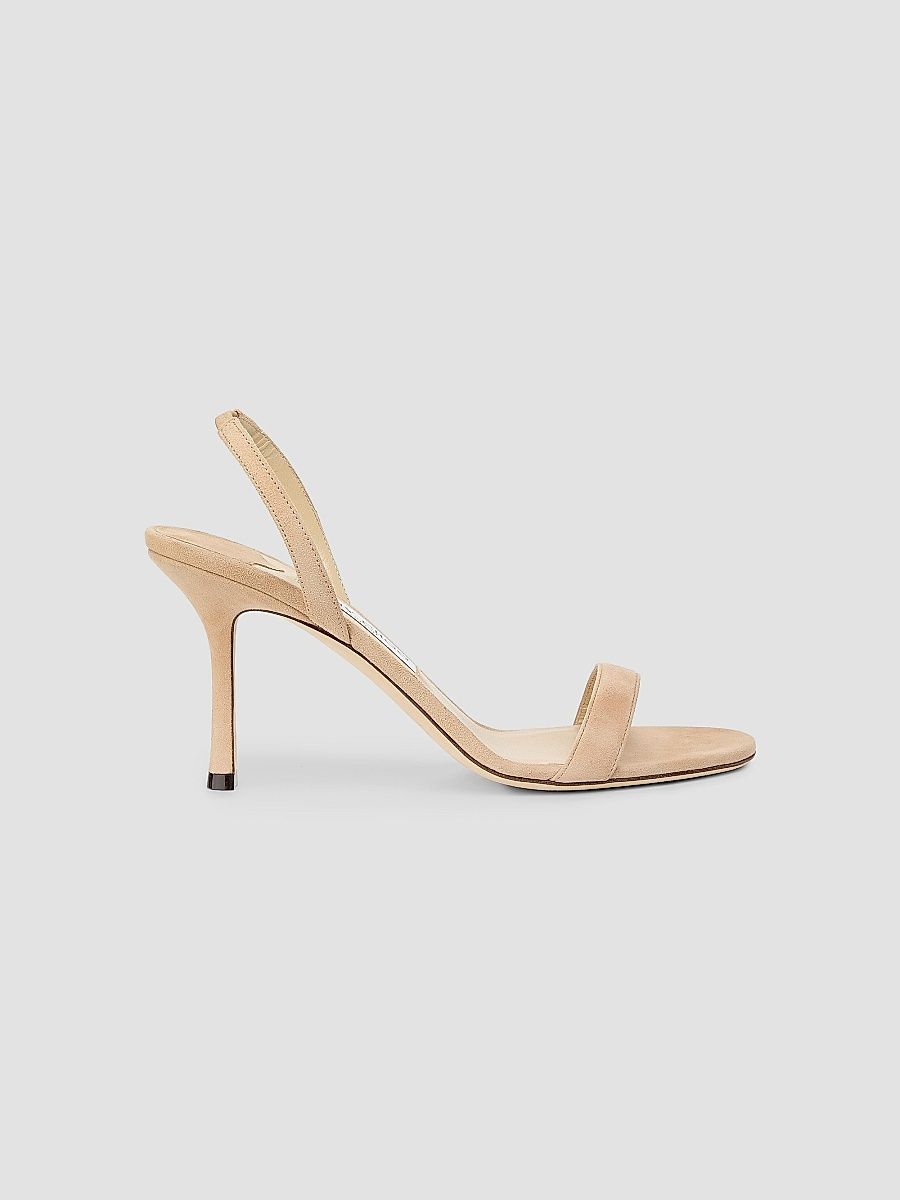 Jimmy Choo Women's Jenn 85MM Suede Slingback Sandals - Chai - Size 8.5