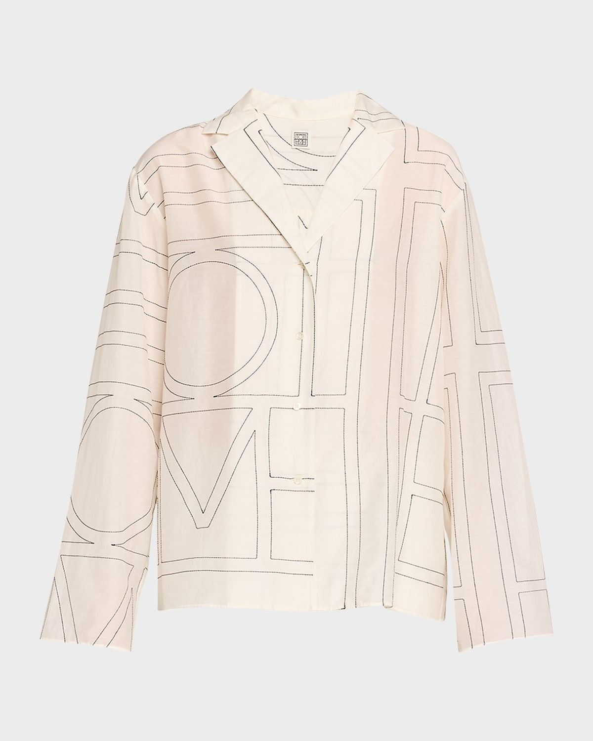 Monogram Cotton PJ Top