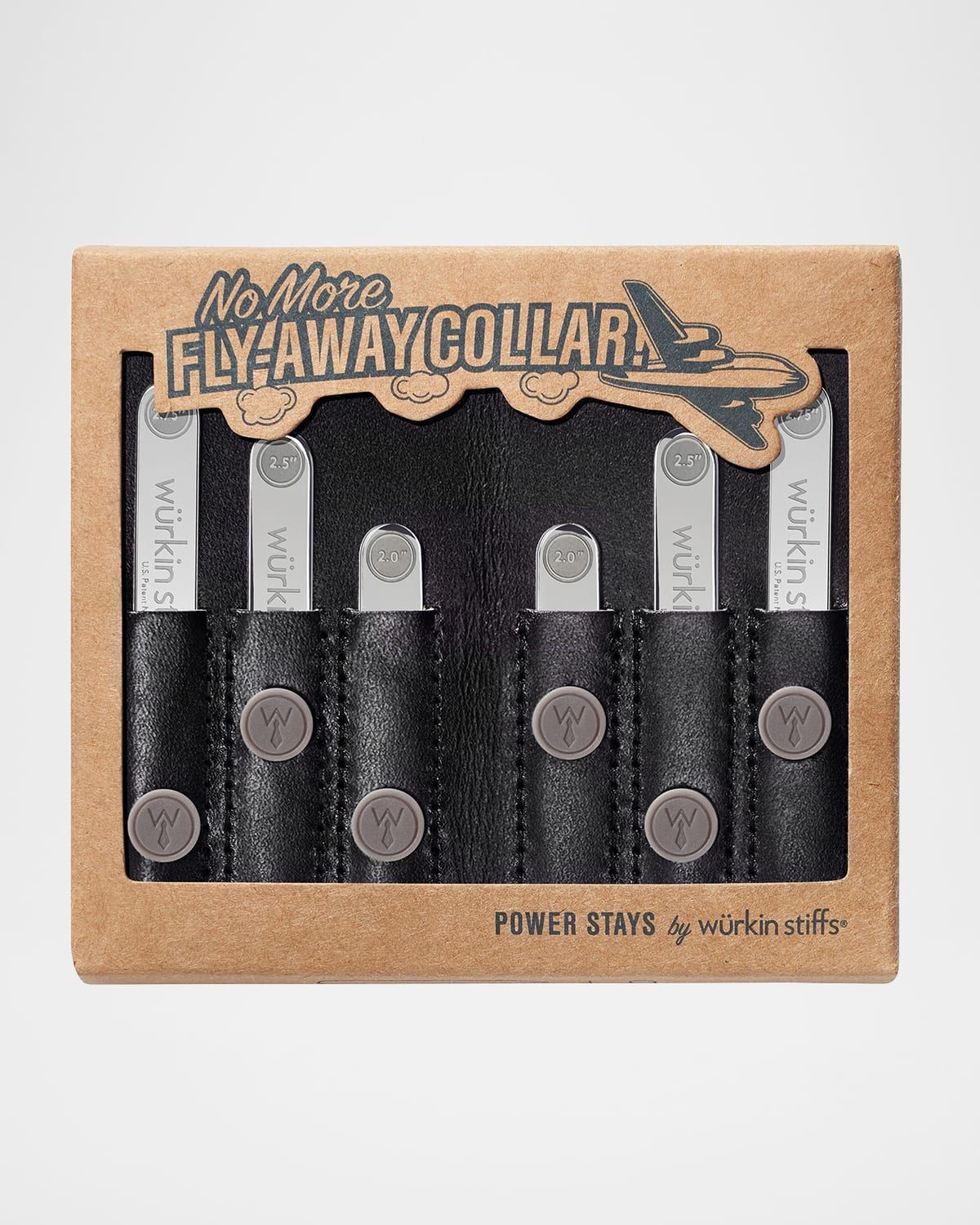 Men & apos;s Assorted Magnetic Collar Stay Leather Travel Set