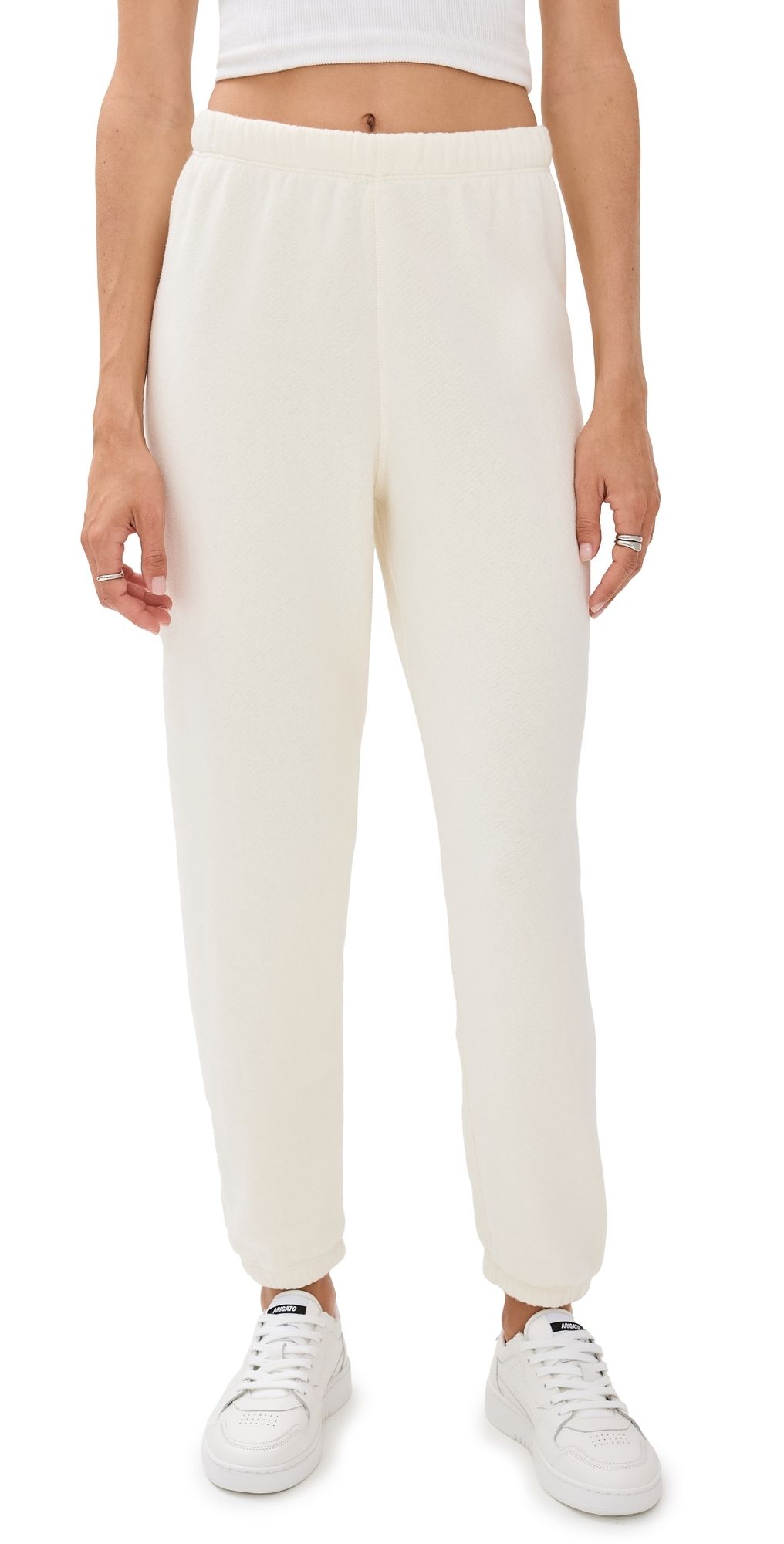 Jenni Kayne Saturday Sweatpants Cream XL