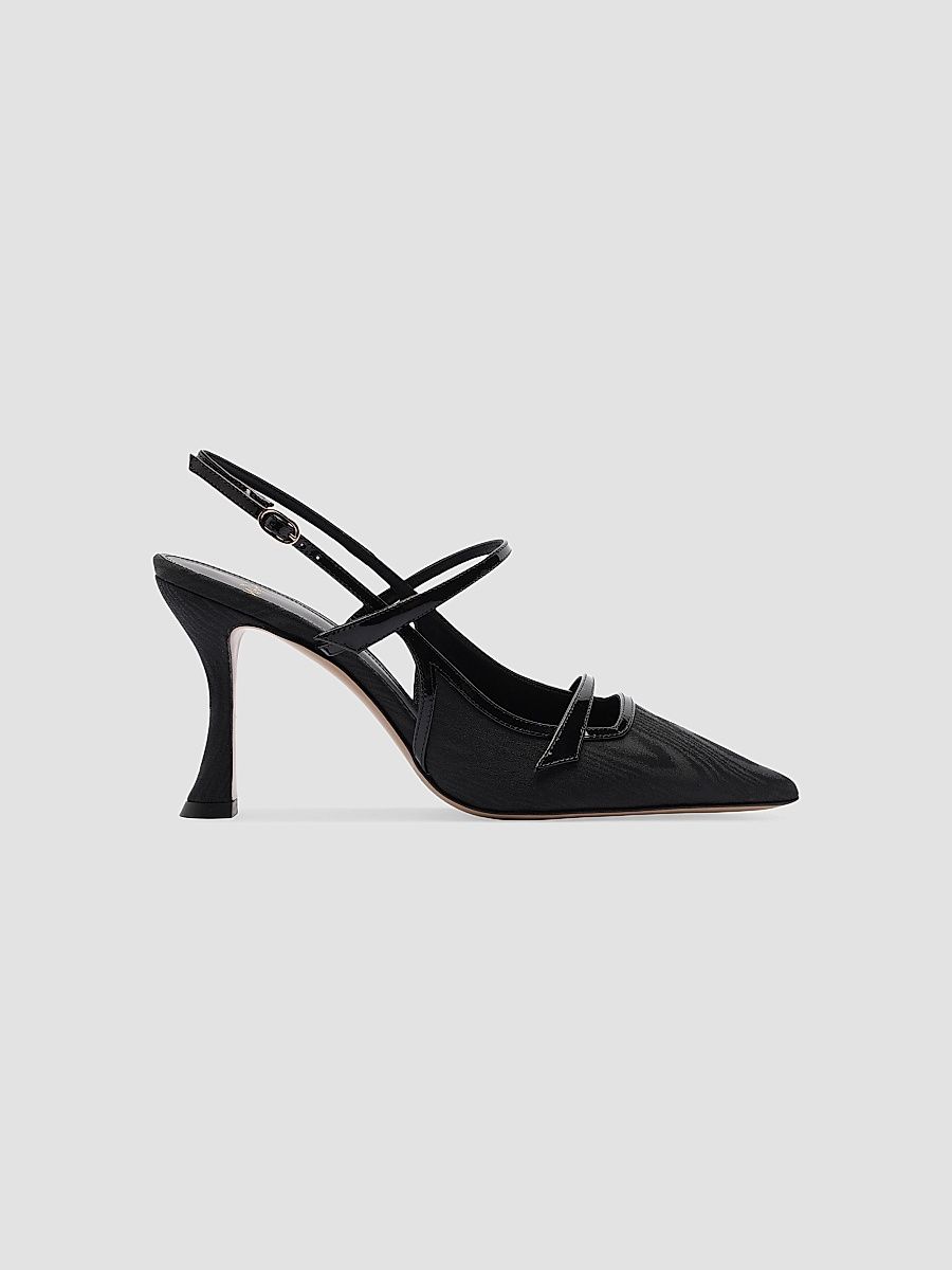 Alexandre Birman Women's Tita Moire 85MM Pumps - Black - Size 12