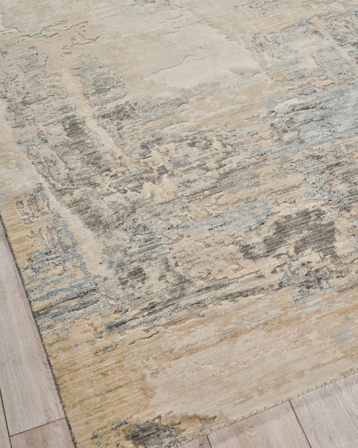 Infinity Power-Loomed Ivory/Blue/Terracotta Runner