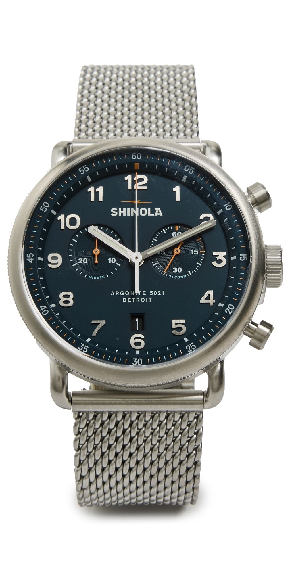 Shinola Canfield C56 43mm Watch cntnetlblu 43mm