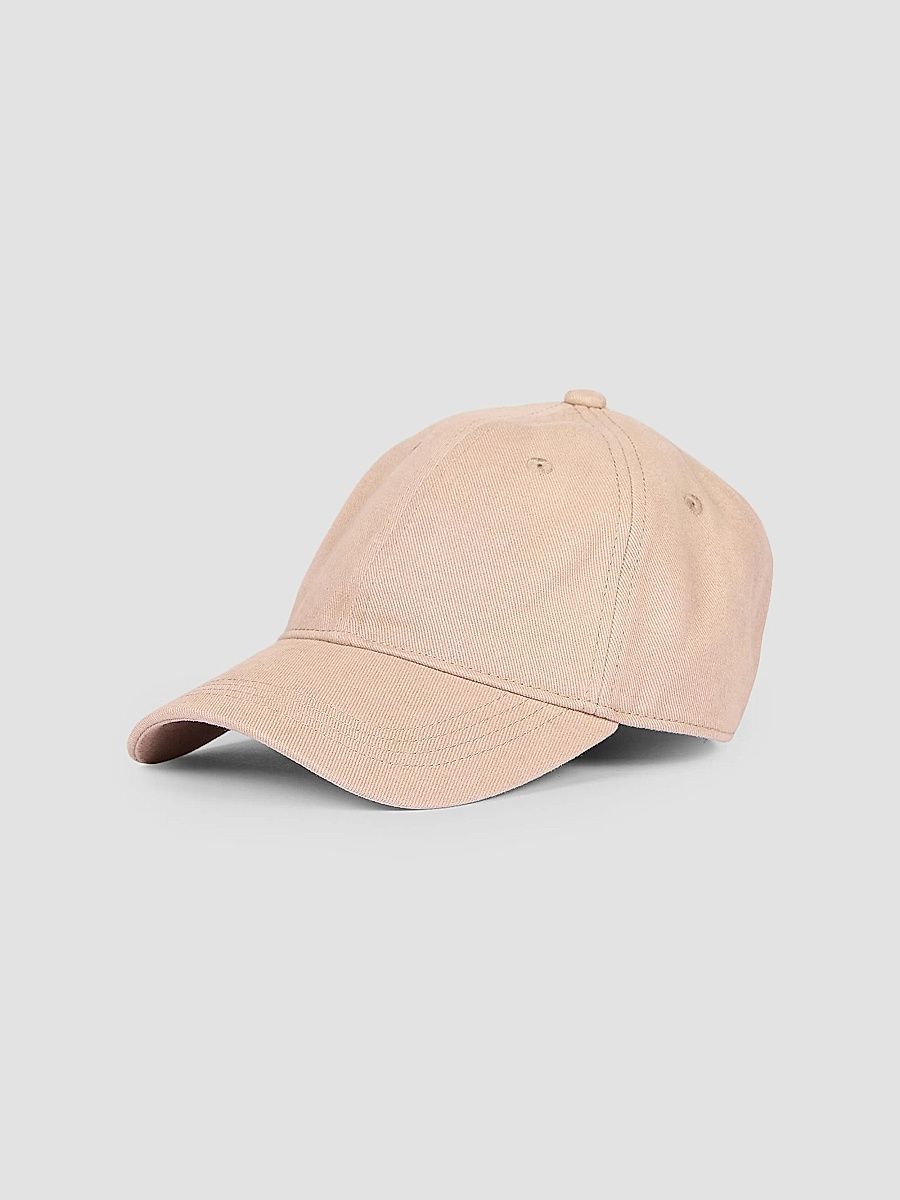 Acne Studios Men's Carily Back Logo Cotton Baseball Cap - Mushroom Beige