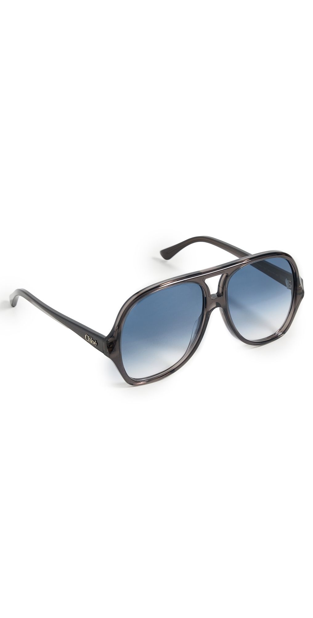 Chloé Salome Sunglasses Grey-Grey-Blue One Size