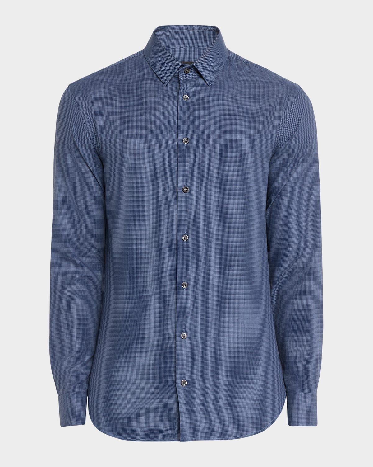 Men & apos;s Micro-Houndstooth Sport Shirt