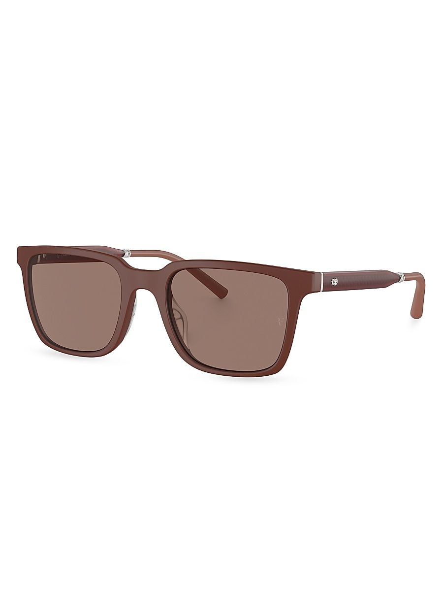 Men's Mr. Federer 52MM Square Sunglasses - Matte Rust Taupe