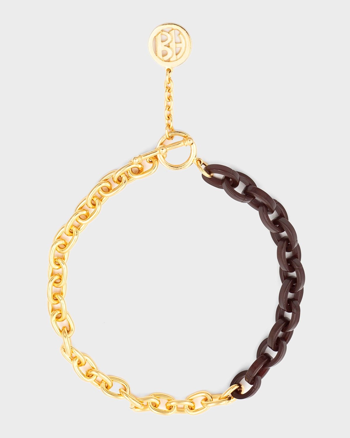 Gold Link and Resin Necklace