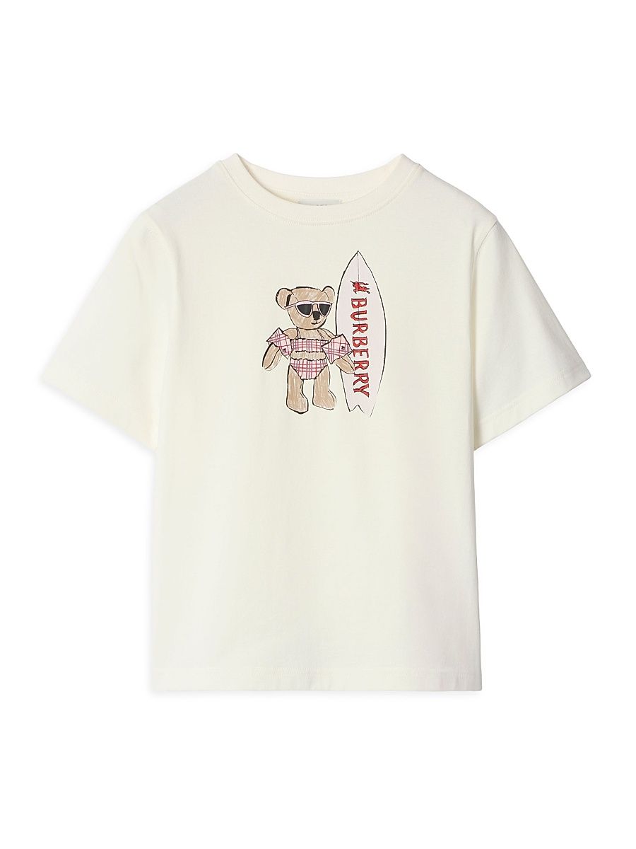 Baby Girl's, Little Girl's & Girl's Cedar Teddy Swim T-Shirt - Chalk White - Size 6 Months
