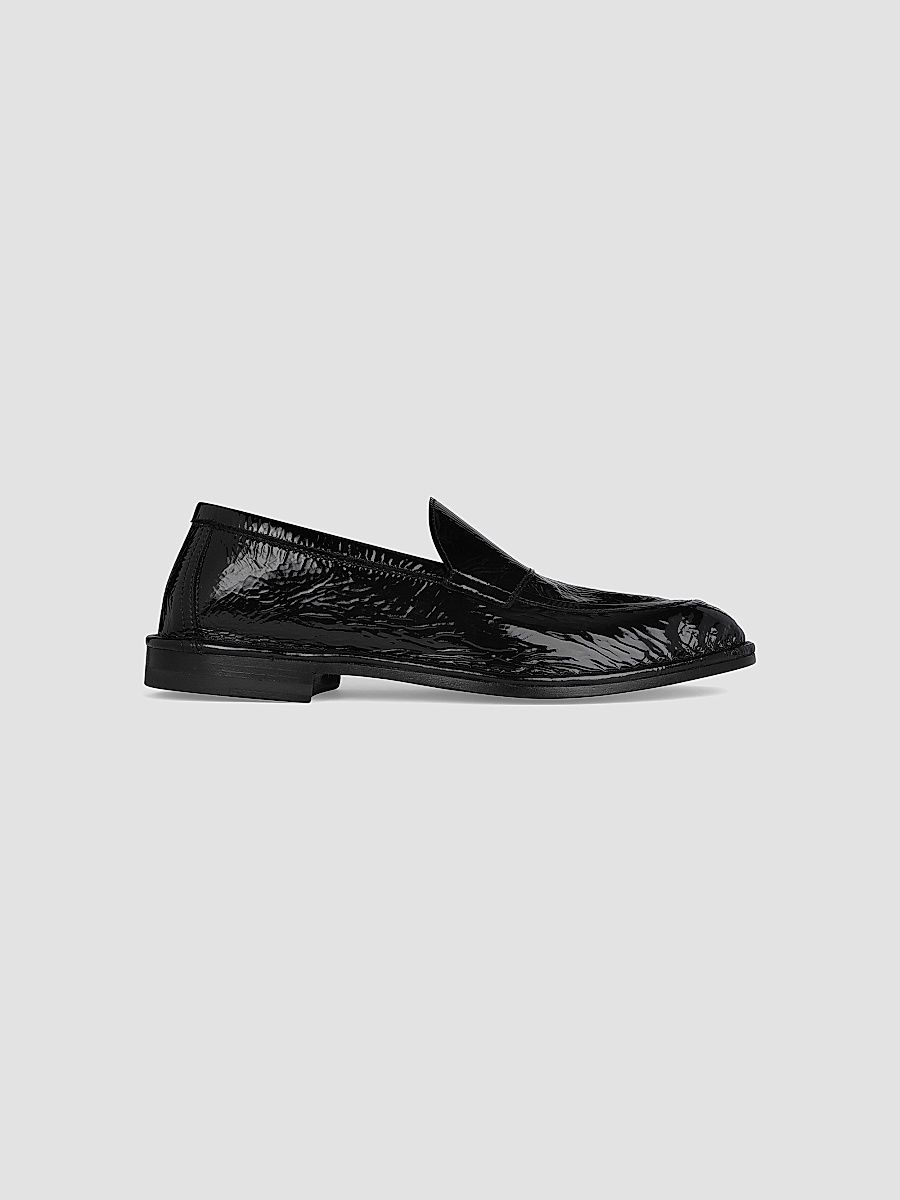 Pierre Hardy Women's Noto Leather Loafers - Patent Kid Black - Size 7.5