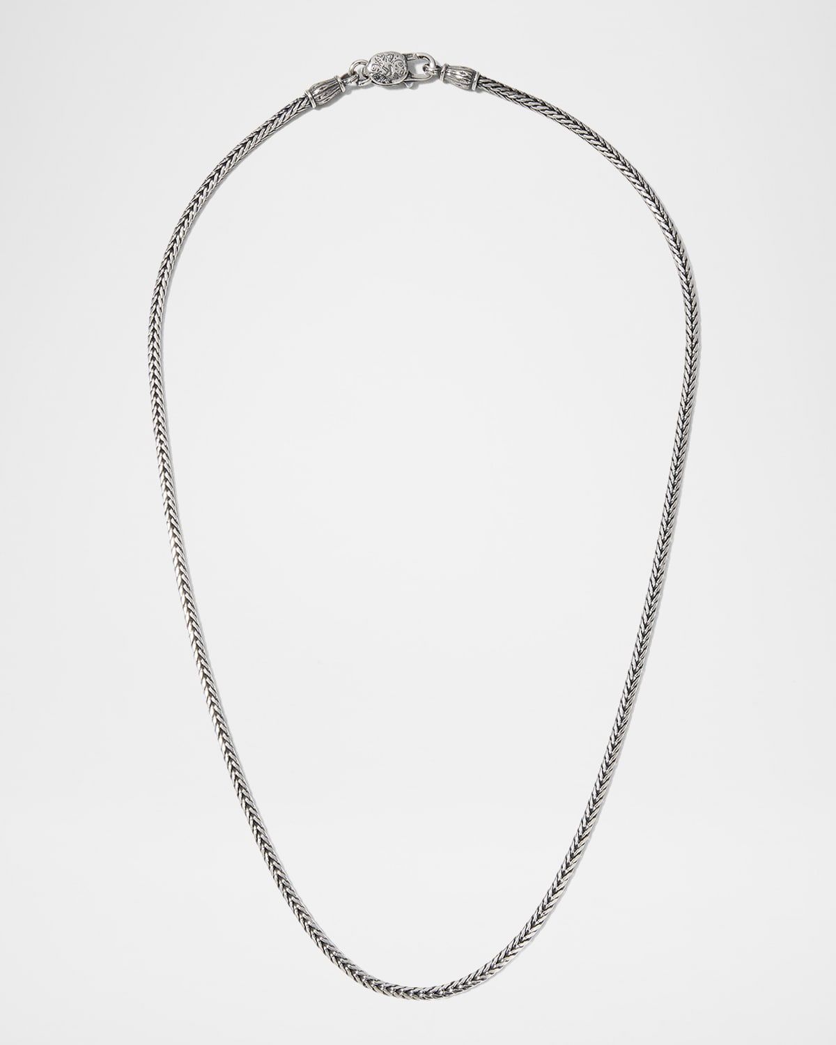 Men & apos;s Woven Sterling Silver Necklace