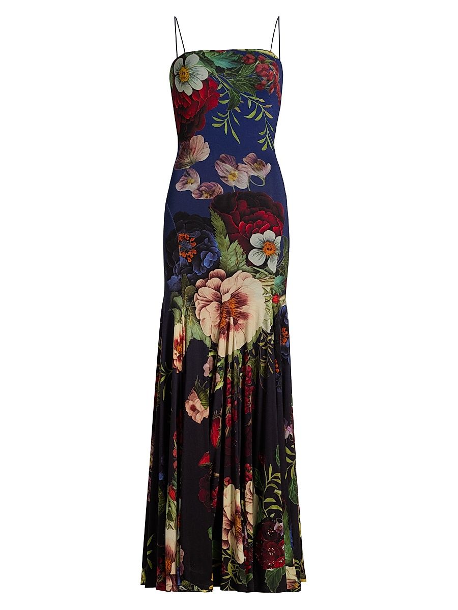 Women's Augusta Floral Stretch Maxi Dress - Magic Garden Gradient - Size 2