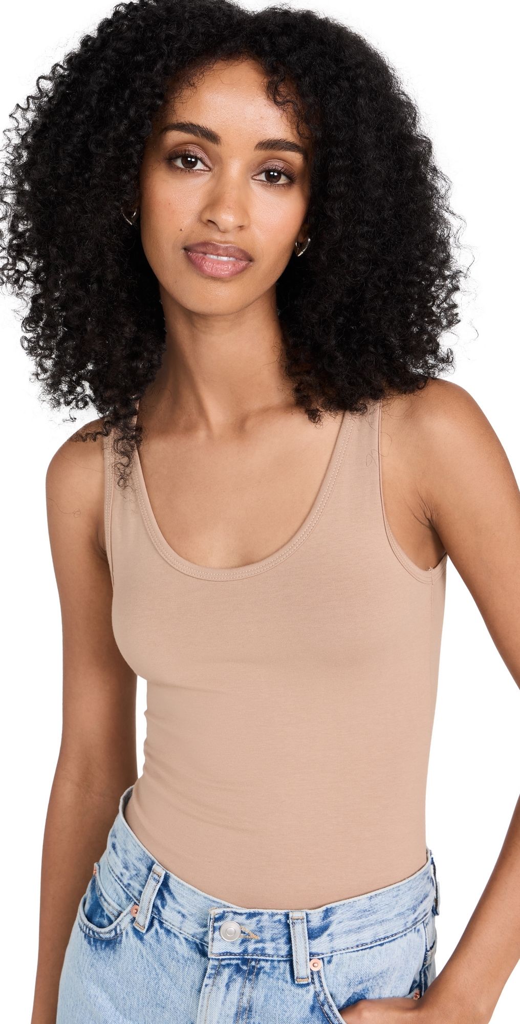 Ambitionist Everyday Classic Tank Thong Bodysuit White XL