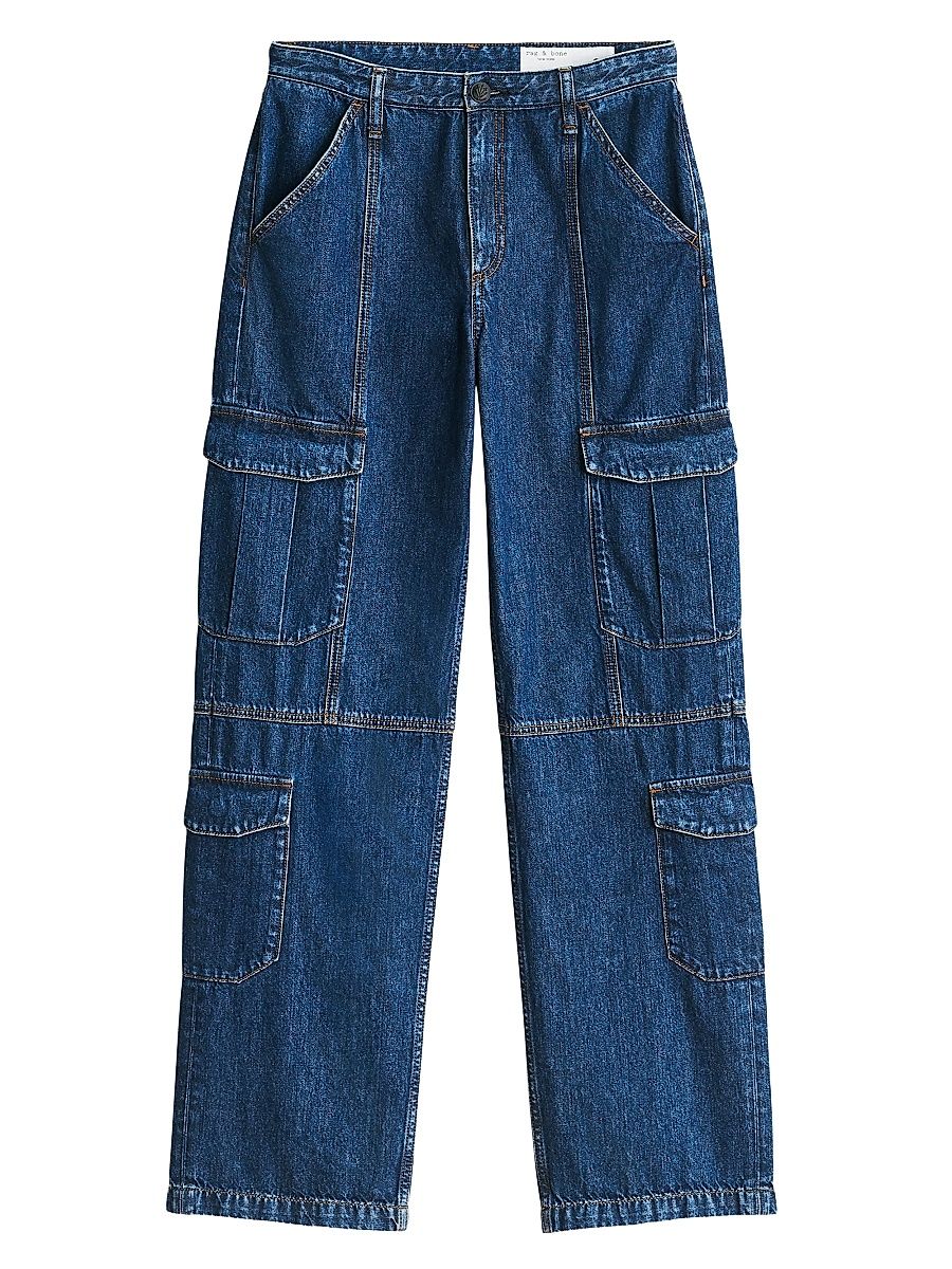 Women's Cailyn Cargo Jeans - Blue - Size 26