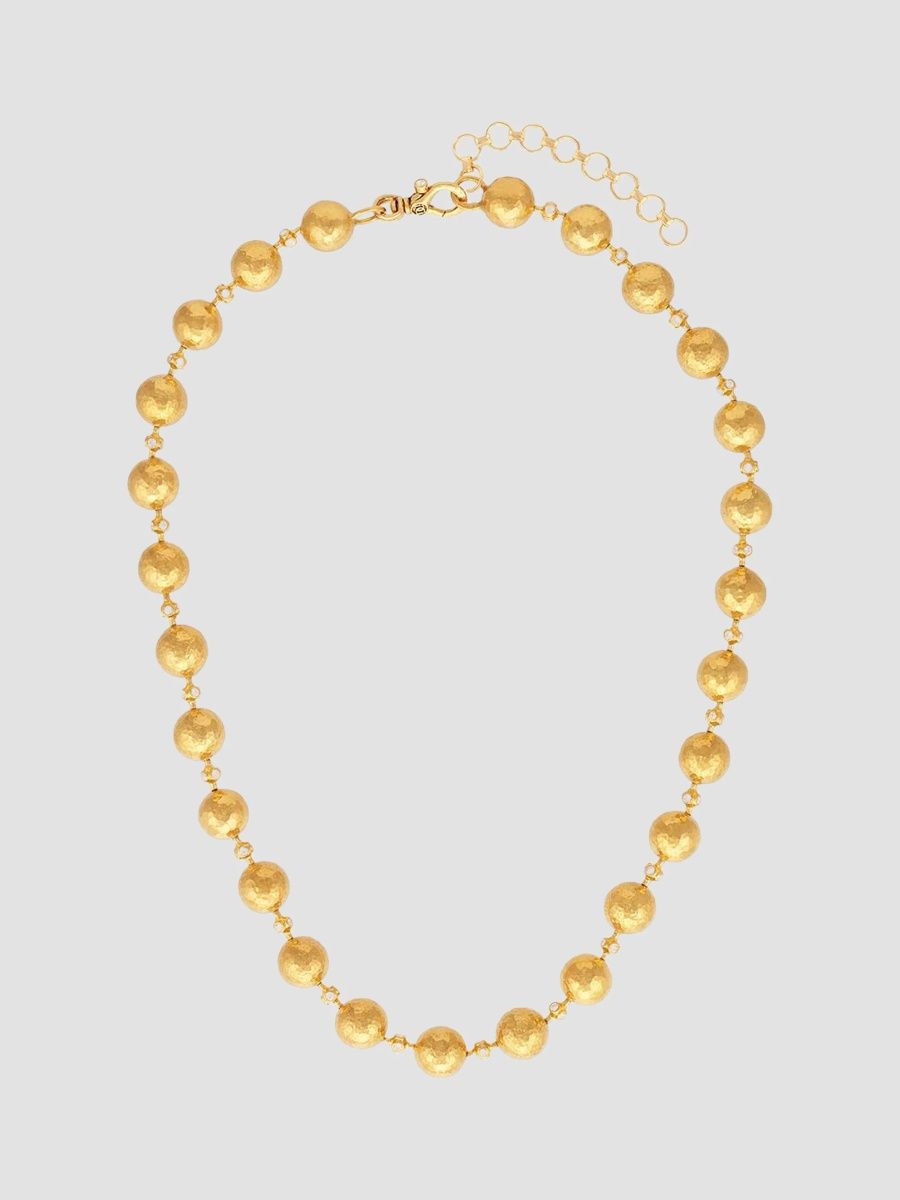 Gurhan Women's Spell Hammered Yellow Gold & 2.432 TCW Diamond Beaded Necklace - Yellow Gold