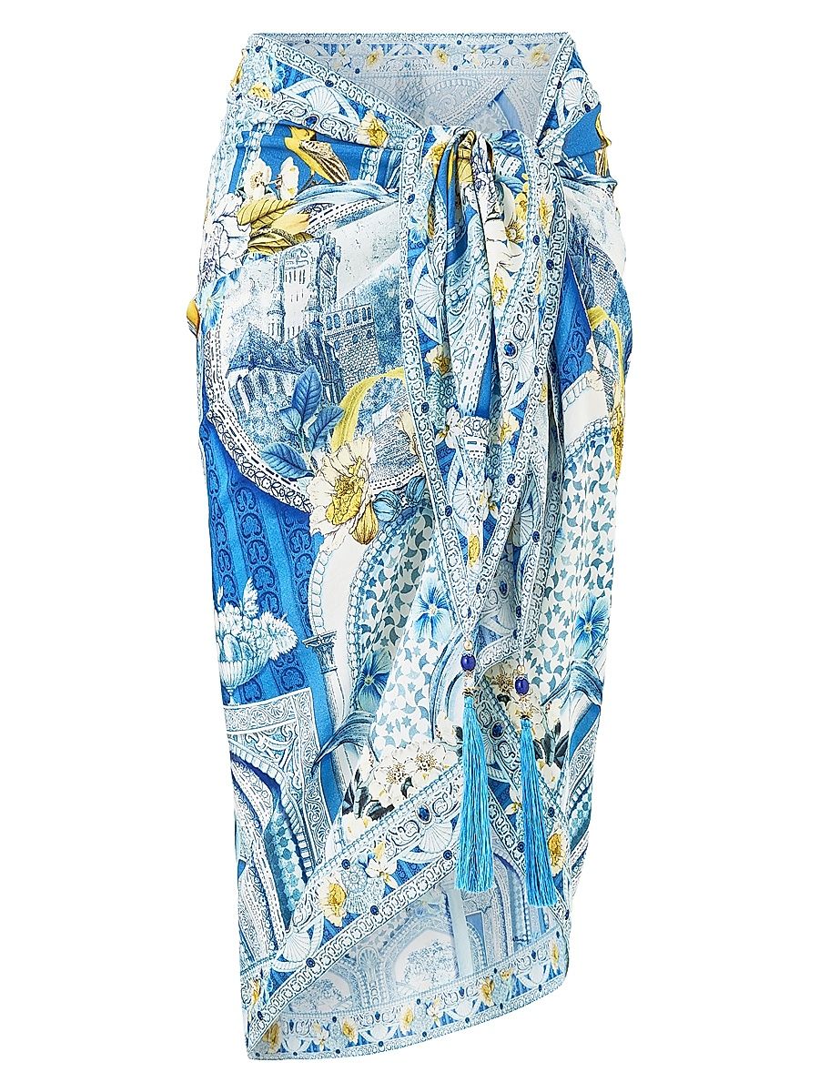 Women's De Nada Grenada Tassel Sarong - De Nada Granada - Size Large