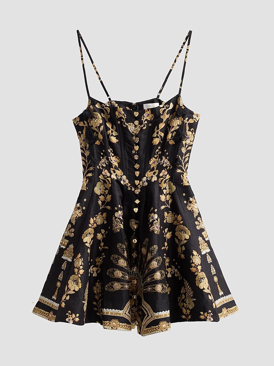 Women's Taurus Rising Corset Mini Dress - Taurus Rising - Size Large