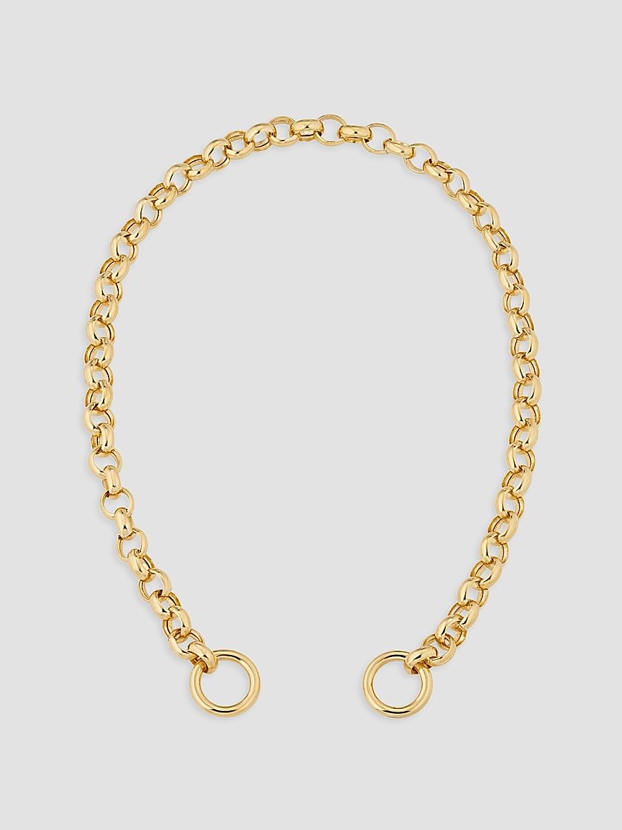 Women's 14K Yellow Gold Rimini Rolo Connector Bracelet - Gold - Size 7