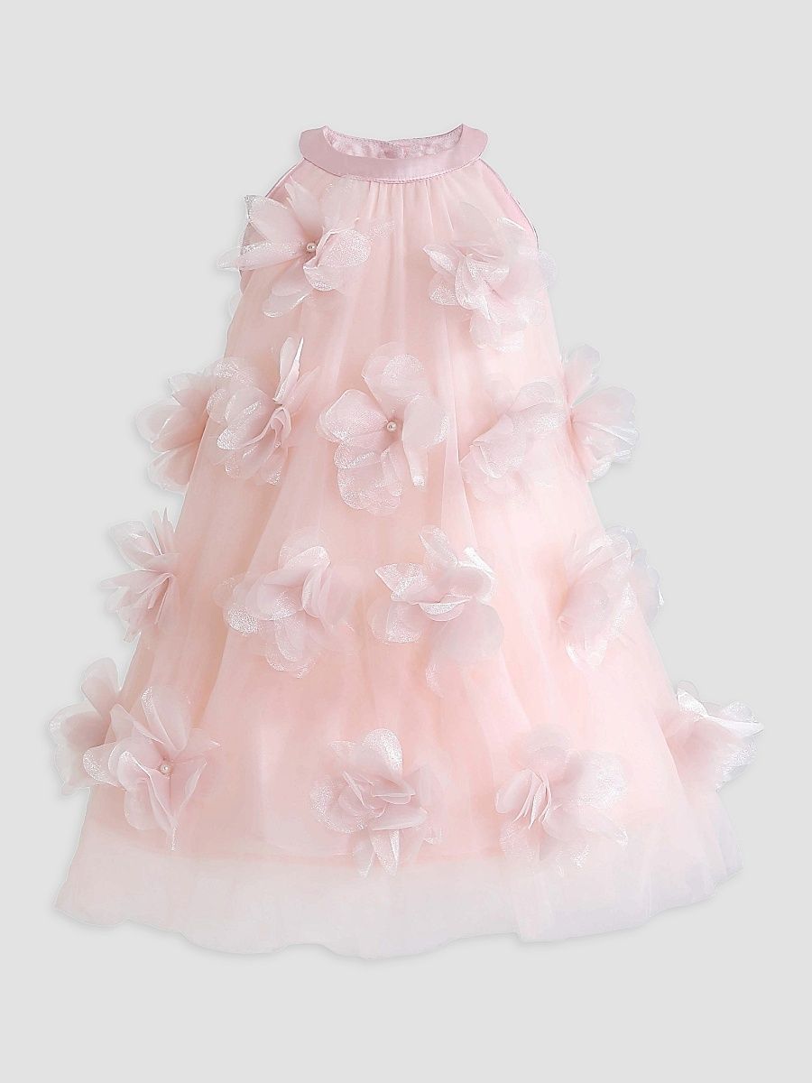 Little Girl's & Girl's Veloura Dress - Pink - Size 4