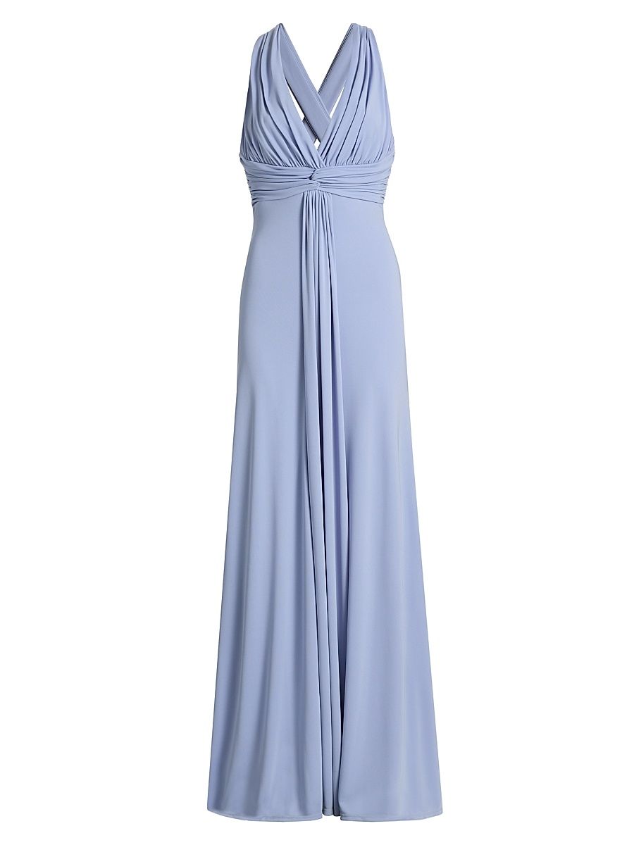 Women's Gertie Pleated A-Line Gown - Twilight Mist - Size 14