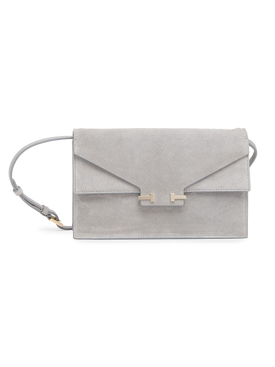 Women's Mini Suede Crossbody Bag - Cloud Burst